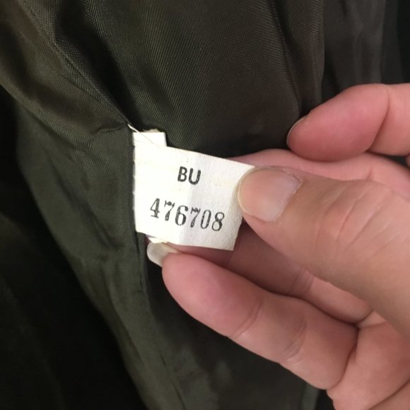 Tan Jay Green Velvet Skirt Suit, Jacket Blazer, Open Front,‎ sz 12, 28 waist - Picture 10 of 14